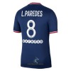 Officiële Voetbalshirt Paris Saint-Germain Leandro Paredes 8 Thuis 2021-22 - Heren